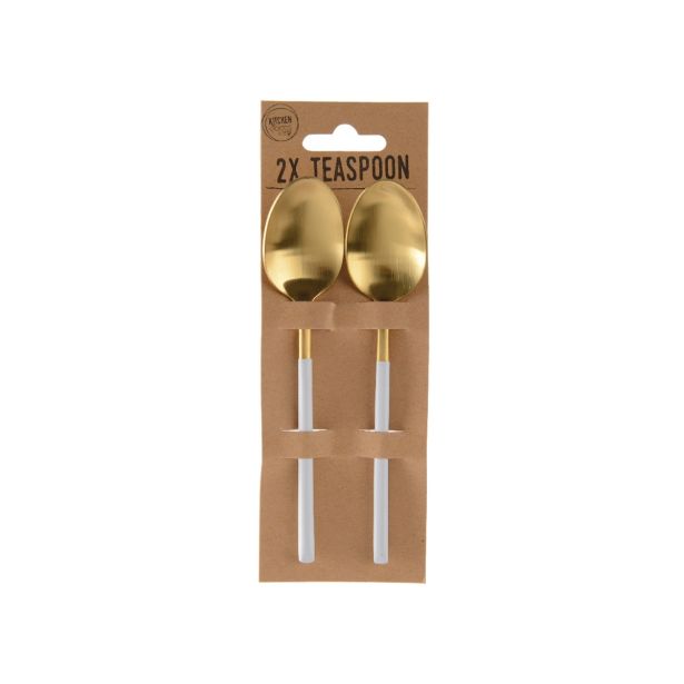 JEDILNI PRIBOR, ŽLICA 2/1 DESERTNA MAT ZLATA / INOX