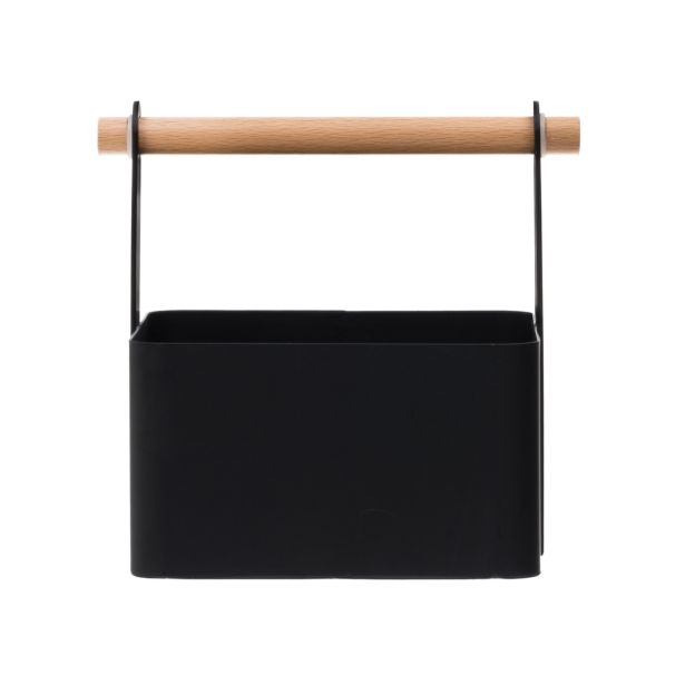 KOŠARA ZA SADJE MAKU 14.3X13X16 CM 2/1 KOŠARA Z LESENIM ROČAJEM