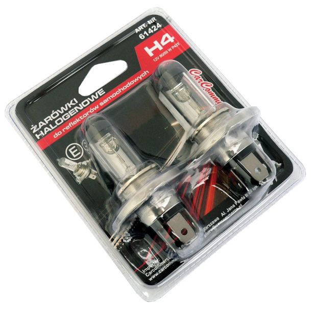 AVTOMOBILSKA ŽARNICA CARCOMMERCE 2-DELNI SET H4, 12V, 60/55W