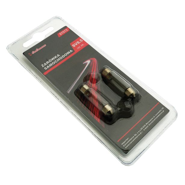 AVTOMOBILSKI ŽARNICI CARCOMMERCE 2-DELNI SET SV8.5 12V, 5W