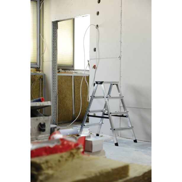 PROSTOSTOJEČA LESTEV KRAUSE MONTO DOPPLO 2X4 STOPNIC 0.85M DELOVNA VIŠINA 2.4M