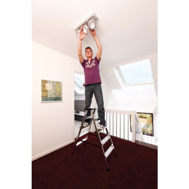 PROSTOSTOJEČA LESTEV KRAUSE MONTO DOPPLO 2X5 STOPNIC 1.05M DELOVNA VIŠINA 2.65M