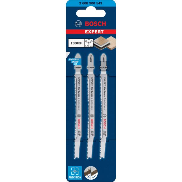 3-DELNI KOMPLET LISTOV ZA VBODNO ŽAGO T 308 BF EXPERT 'HARDWOOD 2-SIDE CLEAN'