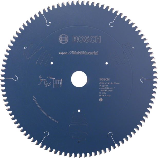 LIST ZA KROŽNE ŽAGE BOSCH EXPERT FOR MULTI MATERIAL 300 X 30 X 2,4 MM, 96 ZOB