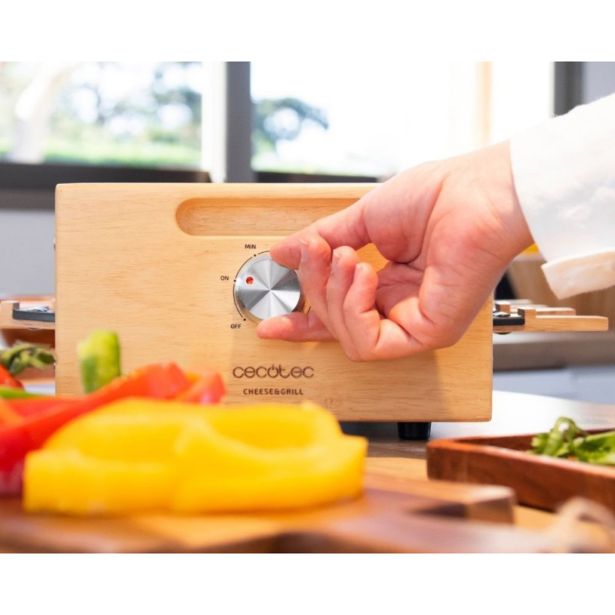 KUHINJSKI APARAT CECOTEC CHEESE&GRILL 8200 RACLETTE WOOD BLACK