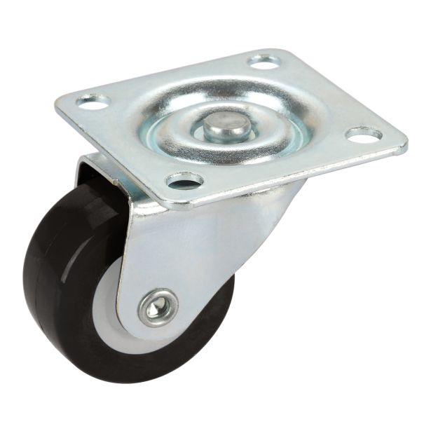 POHIŠTVENO KOLO DÖRNER + HELMER 30X14 MM PU-KOLO NOSIL. 20KG/KOLO ČRN