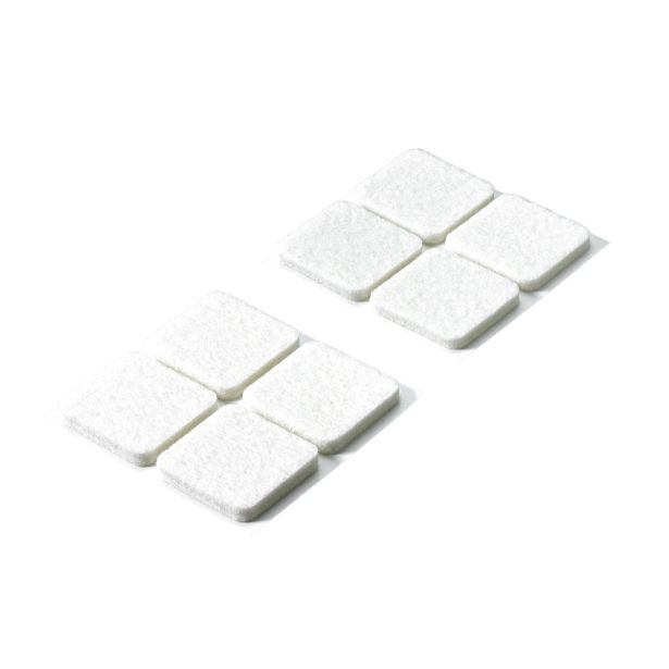 DRSNIK HETTICH DIY,SAMOLEPLJIV 35X35X4,5 MM, BEL, V ZAVOJU JE 8 KOS