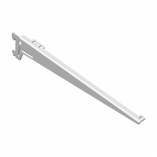 ENOJNI NOSILEC ZA POLICO HETTICH DIY 380 MM, BEL SESTAVLJEN PAR=2 KOS