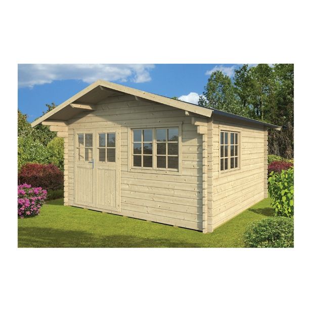 LESENA VRTNA HIŠKA GARTENPRO 380X380 CM, DEB. 44 MM NEBRASKA 2