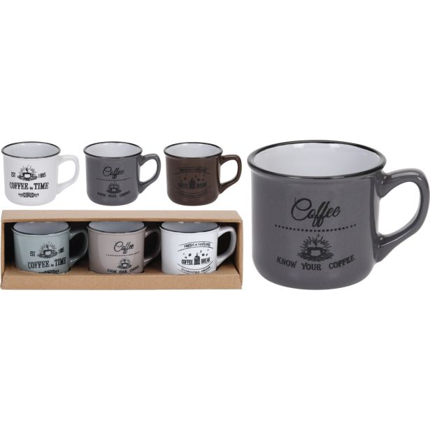 LONČEK EH 3/1 1.8 DL, KERAMIKA SORTIRANE BARVE Z NAPISOM