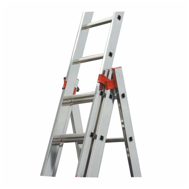 ALU TRODELNA LESTEV KRAUSE 3X14 STOPNIC, VEČNAMENSKA 4.10 M/10.25 M/7.20 M