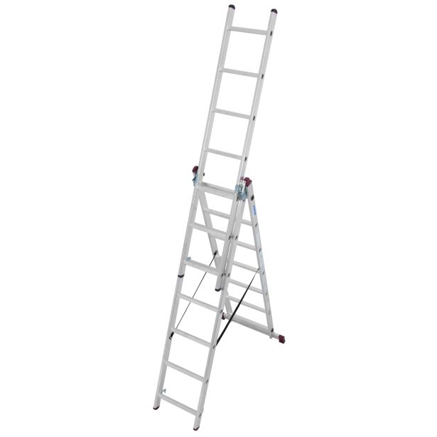 TRODELNA LESTEV KRAUSE CORDA 3X7 STOPNIC 1.9M DELOVNA VIŠINA 5.1M