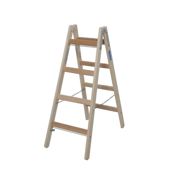 PROSTOSTOJEČA LESTEV KRAUSE STABILO 2X4 STOPNIC LESENA 1.15M