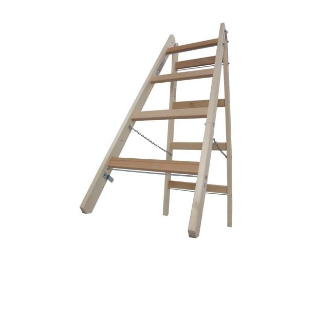 PROSTOSTOJEČA LESTEV KRAUSE STABILO 2X4 STOPNIC LESENA 1.15M