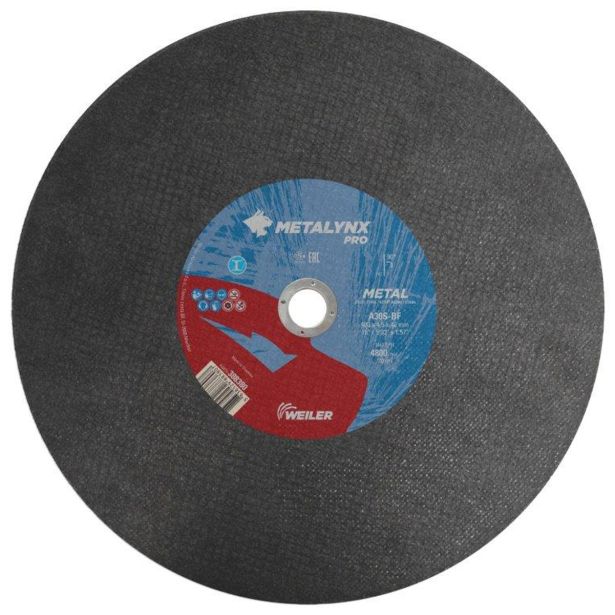 REZALNA PLOŠČA ZA JEKLO METALYNX 400X4.5X40 MM A24S-BF