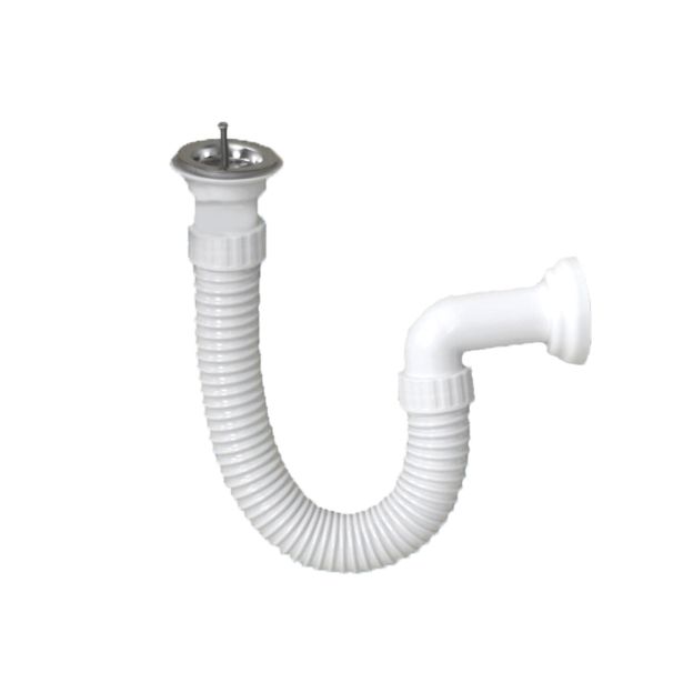 PVC SIFON ZA KORITO BLITZ 40/32 MM PVC FLEXIBILNI ODTOK