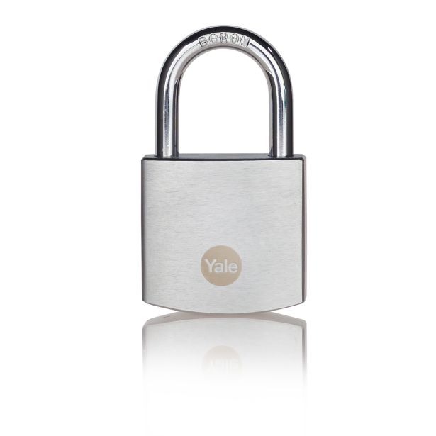 CILINDRIČNA OBEŠANKA 40MM YALE HIGH SECURITY, ODPORNOST PROTI KOROZIJI, 1 KOS Z 3 KLJUČI, EN 12320:2012 - VARNOSTNI RAZRED 2
