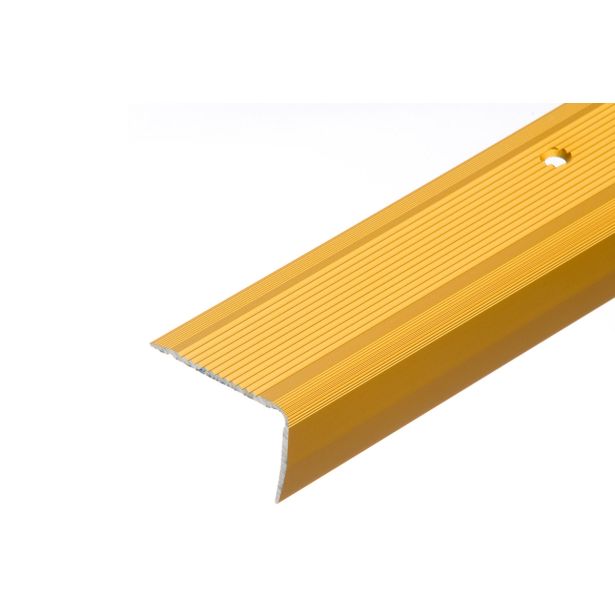 STOPNIŠČNI ALU PROFIL CEZAR 40X25MM 2.5M ZLAT