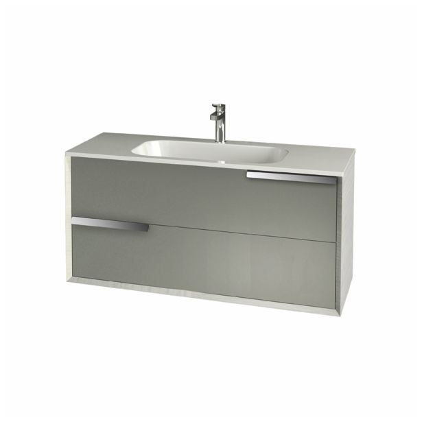 MDF LAK.KOPAL.OMARICA IOTTI 45 SREBRNO/BELA 100X50X48 CM