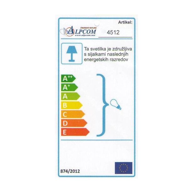 NAMIZNA SVETILKA ALPCOM 4512 SIVA