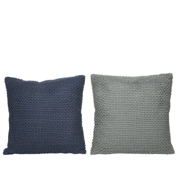 OKRASNI VZGLAVNIK 45X45 CM, MODRA, SORT