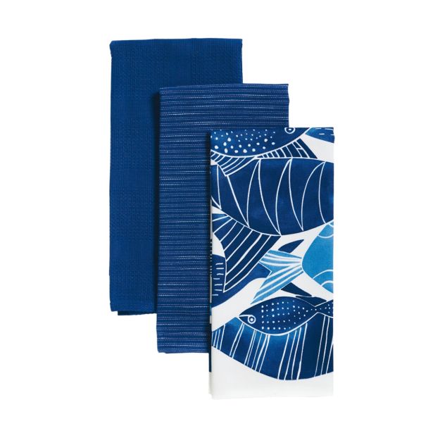 KUHINJSKA KRPA AMO LA CASA 45X65 CM 3/1 MORSKI MOTIV