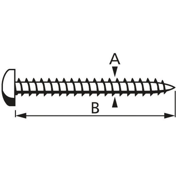 VIJAK CILINDRIČNA GLAVA 4.0X40 A2F PZ2 FT V ZAVITKU JE 8 KOS