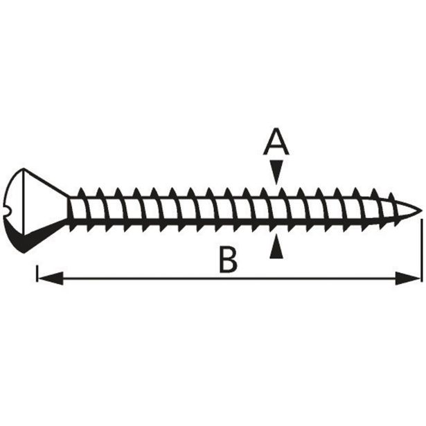 PLOČEVINSKI VIJAK DIN 7983 4.8X19 A2F PH2 V ZAVITKU JE 8 KOS