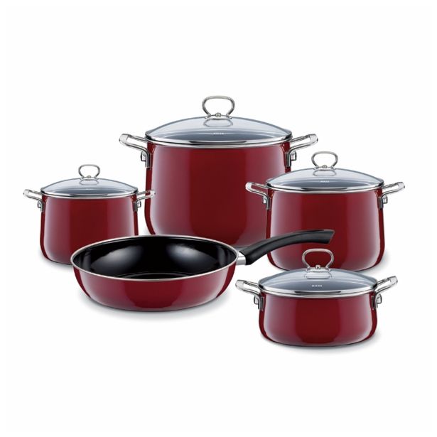 GARNITURA / SET POSODE RIESS 5 DELNA NOUVELLE ROSSO