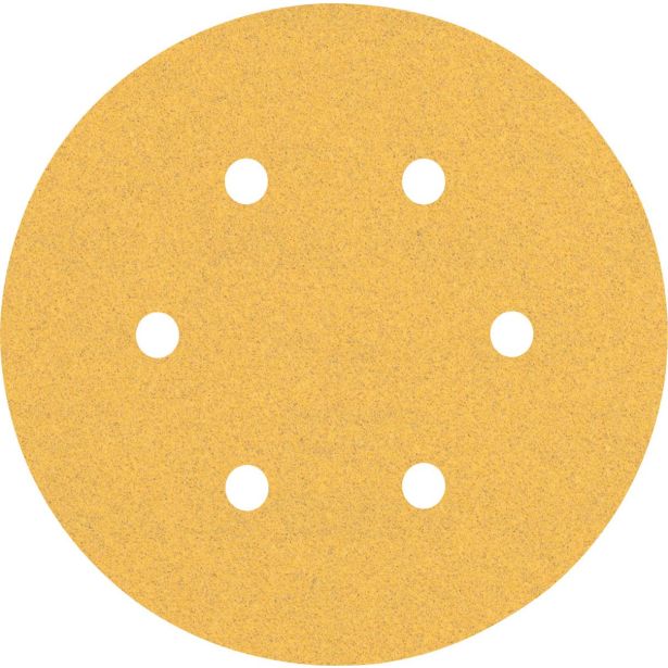 5-DELNI KOMPLET BRUSNIH PAPIRJEV S 6 LUKNJAMI EXPERT C470 ZA EKSCENTRIČNE BRUSILNIKE, 150 MM, G 100