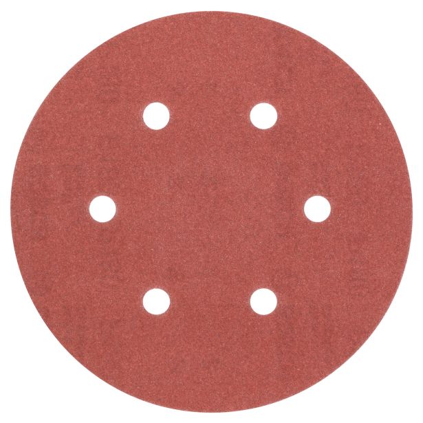 SAMOPRITRILNI BRUSNI DISK BOSCH 5-DELNI SET C430 RDEČ 150MM K180 6 LUKENJ