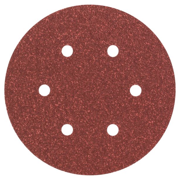 SAMOPRITRILNI BRUSNI DISK BOSCH 5-DELNI SET C430 RDEČ 150MM K60 6 LUKENJ