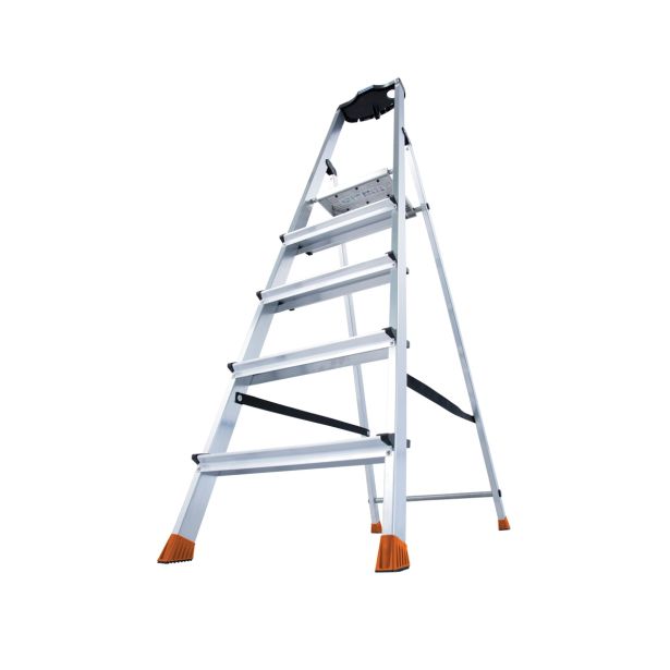 PROSTOSTOJEČA LESTEV KRAUSE MONTO SEPURO 1X5 STOPNIC 1.65M DELOVNA VIŠINA 3.05M