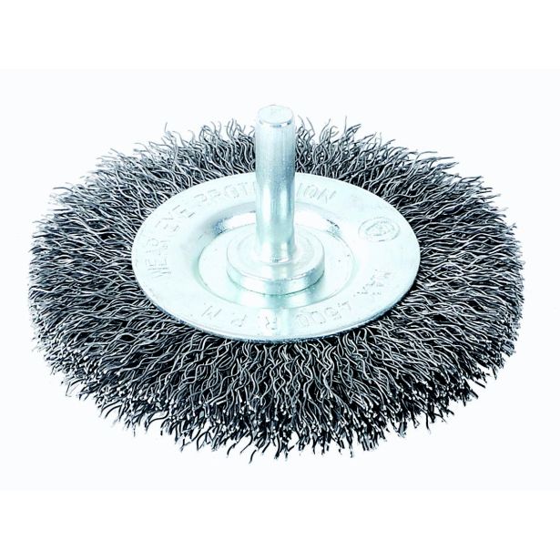 KROŽNA ŽIČNA ŠČETKA TACTIX 50MM FE 0.30MM OS 6MM