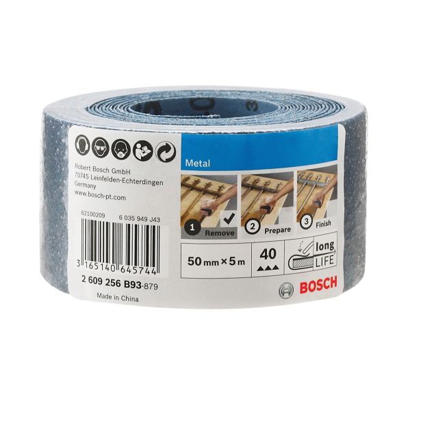 BRUSNI PAPIR V ROLI BOSCH 50MMX5M P40 ZA KOVINO