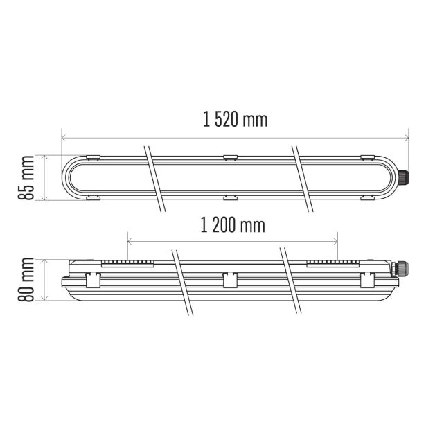 VODOTESNA LED SVETILKA EMOS 53W NW IP66, TRIPROOF