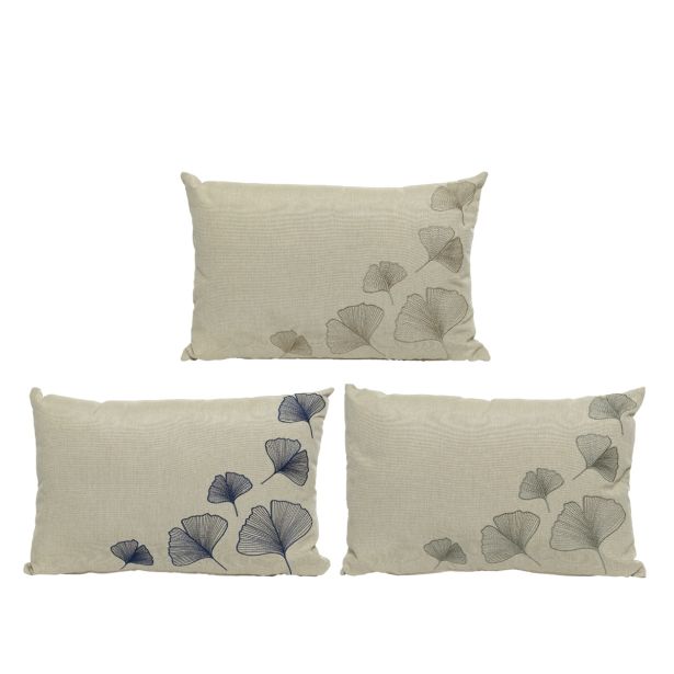 BLAZINA DECORIS 55X38 CM, PEŠČENA Z VEZENINO GINKA, ZADRGA