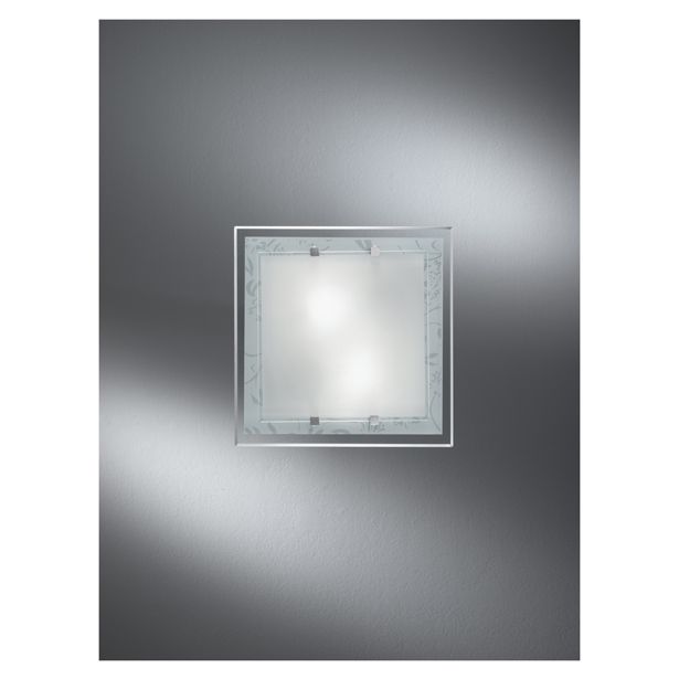 KLASIČNA PLAFONJERA ALPCOM 5742 DEKOR BELA