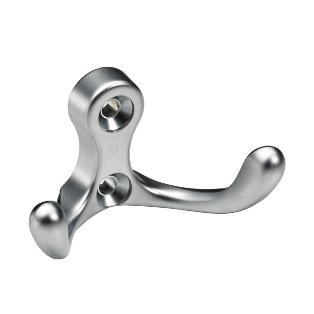 KOVINSKI OBEŠALNIK 2 KLJUKI HETTICH DIY, 58X32X30 MM, IZGLED ALUMIJIN