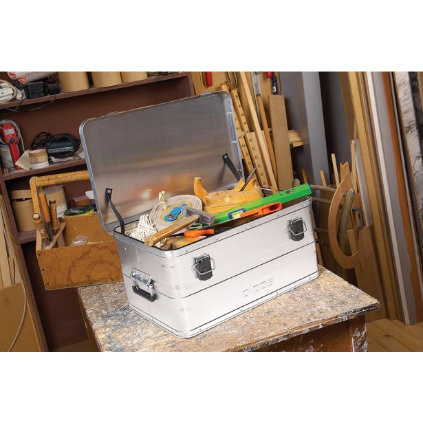 ZABOJ ALPOS 595X390X380 MM 71L ALUMINIJASTI