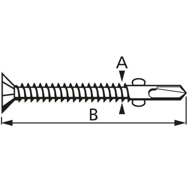 SAMOVREZNI VIJAK DIN 7504O 5.5X45 A2F PH3 V ZAVITKU JE 4 KOS