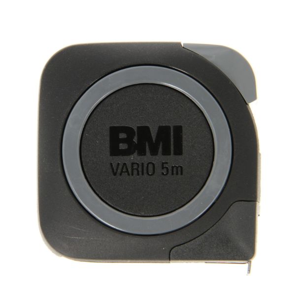 TRAČNI METER NA VZMET BMI 5M X 16 MM NERJAVEN TRAK