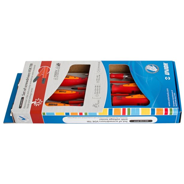 GARNITURA IZVIJAČEV UNIOR 6 DELNA VDE TBI S PREIZK. ART. 603CS6ATVT