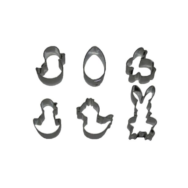 MODEL ZA OBLIKOVANJE SMOLIK 6 DELNI VELIKONOČNI SET RAZLIČNE OBLIKE, NERJAVNI