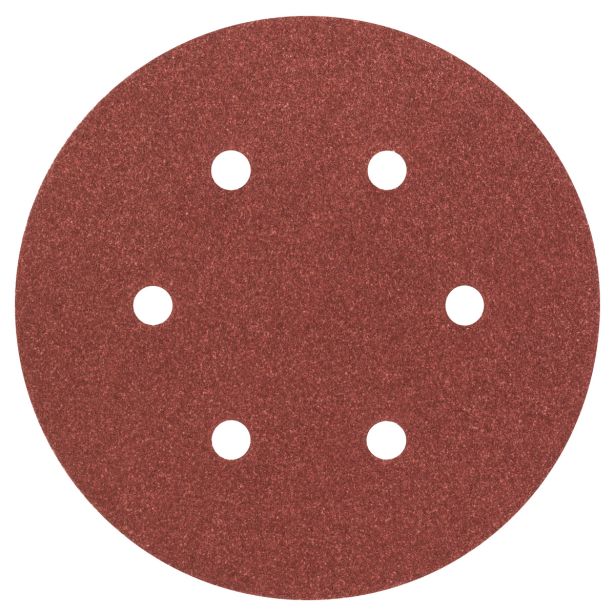 SAMOPRITRILNI BRUSNI DISK BOSCH 6-DELNI SET C430 RDEČ 150MM K60/120/240 6LUKENJ