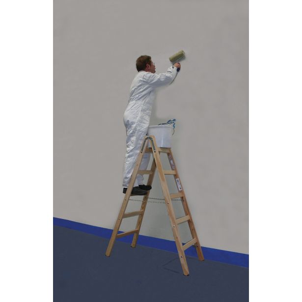 PROSTOSTOJEČA LESTEV KRAUSE 6 STOPNIČNA LESENA