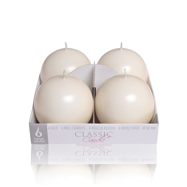 OKROGLA SVEČA MULLER 60 MM 4/1 ADVENTNA BELA