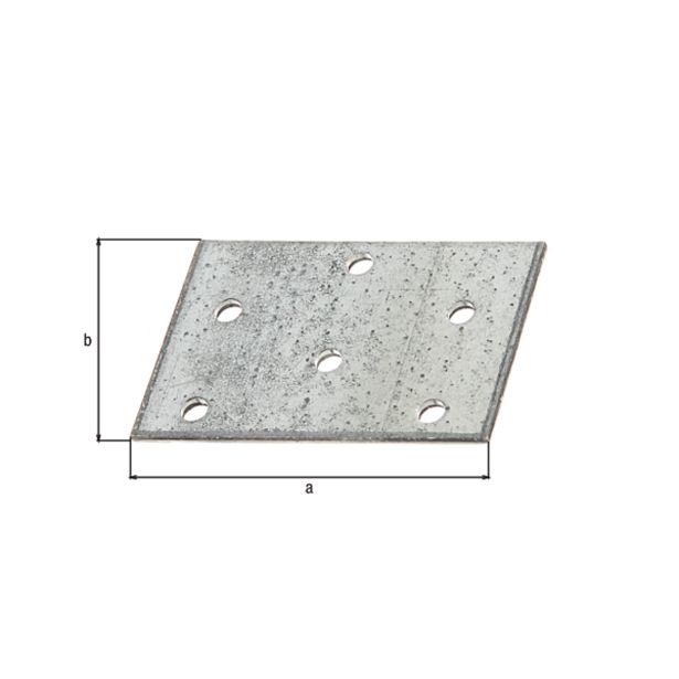 VEZNI ELEMENT ALBERTS 60X40 MM PLOŠČATI PERFORIRAN