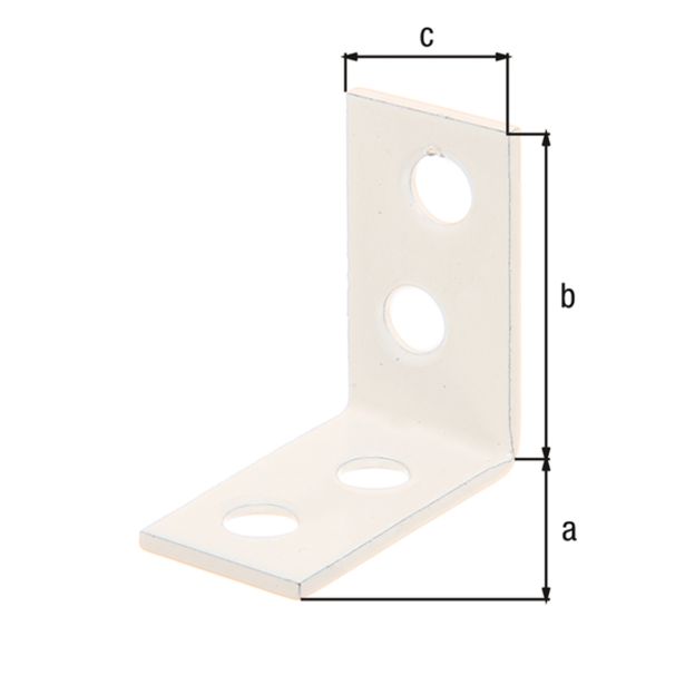 KOTNIK ALBERTS 60X60X16 MM BELE BARVE ZA STOLE