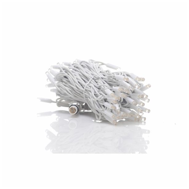 LUČKE MQ 66 LED TOPLO BELE 10M BELA ŽICA 230 V